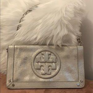 Tory Burch silver shoulder bag